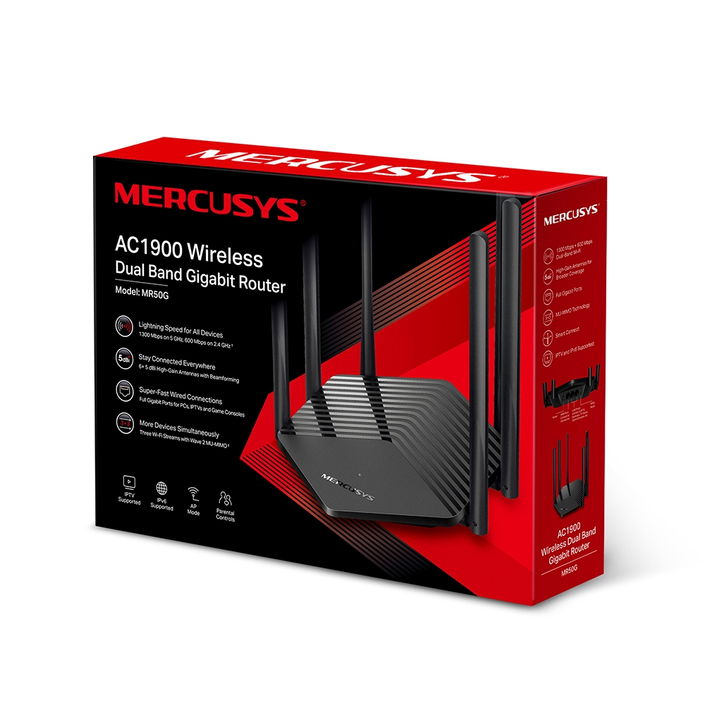 Router Gigabit AC1900 inalámbrico de doble banda